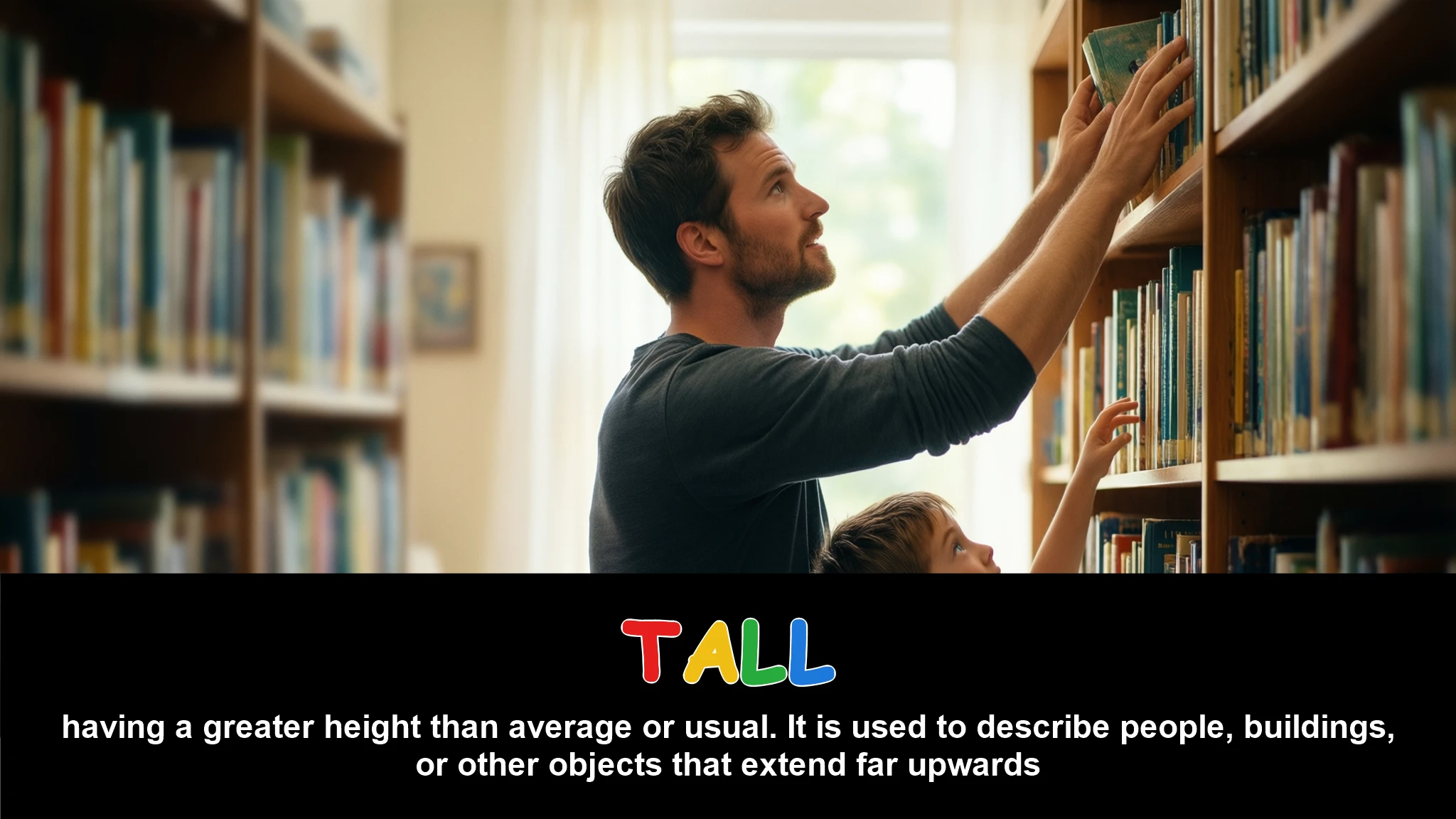 English Illustration for tall